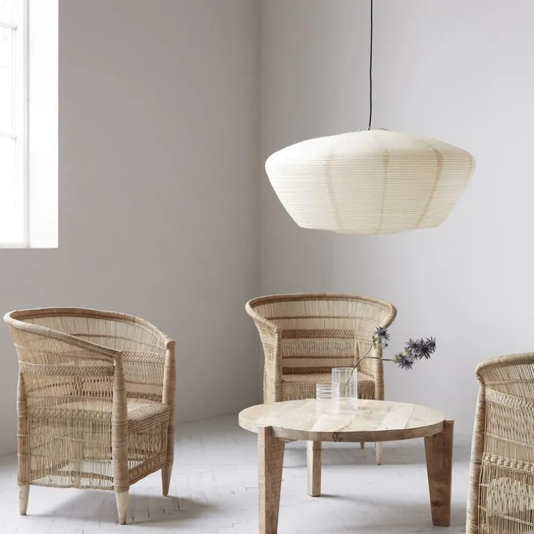 Rika stoel met armleuning - naturel