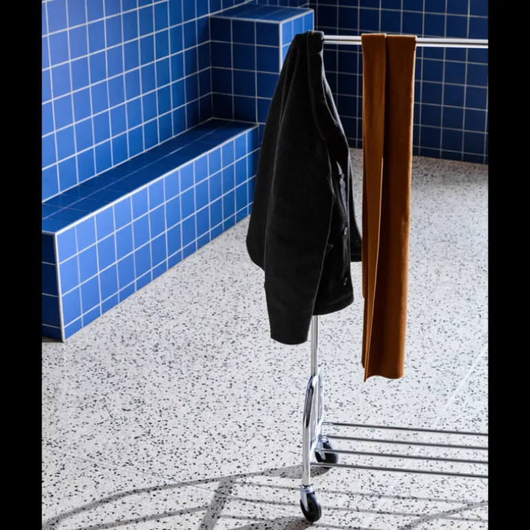 Robe kledingrek zilver 60x36x160cm - 900000720