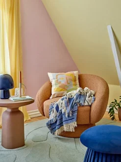 Roberta poef blauw - 82064258