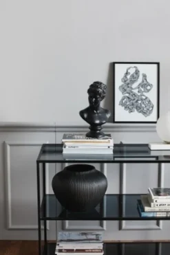 Rocaille illustration - zwart/wit