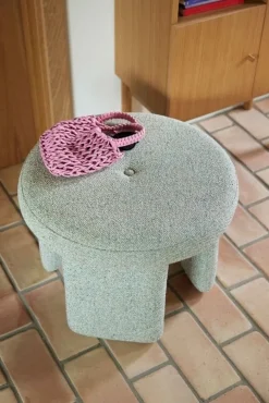 Rocco poef lichtgroen - 022012