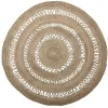 Rond vloerkleed jute