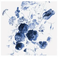 Royal Blue Flowers I bloemen behang