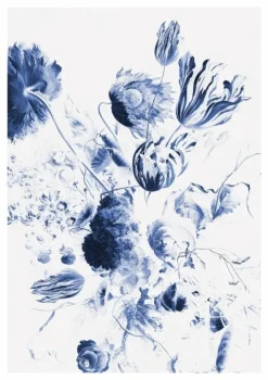 Royal Blue Flowers II bloemen behang