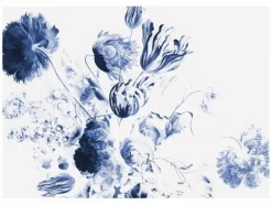 Royal Blue Flowers II bloemen behang