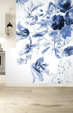 Royal Blue Flowers III bloemen behang