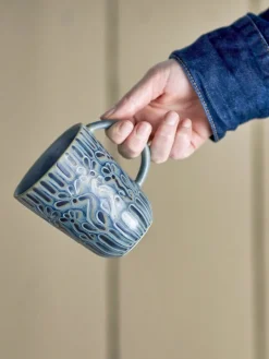 Samsin mokken blauw set van 6 stuks