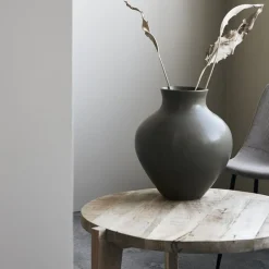 Santa Fe vaas - shellish mud vaas - zwart - Copy