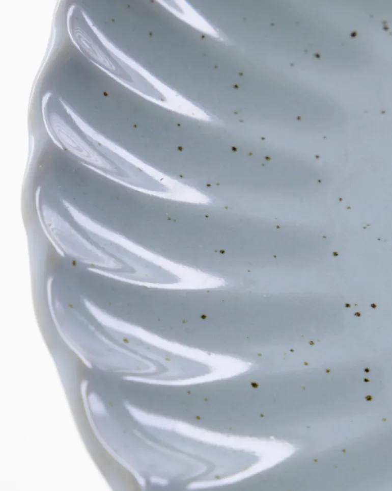 Scallop dinerborden lichtblauw set van 6 stuks - 267710016