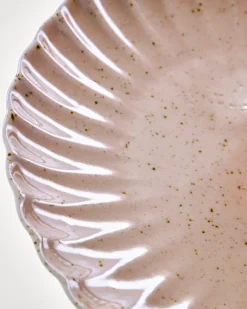 Scallop dinerborden roze set van 6 stuks - 900000234