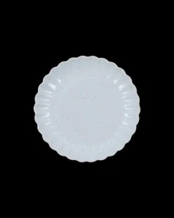 Scallop lunchborden lichtblauw set van 6 stuks - 267710017