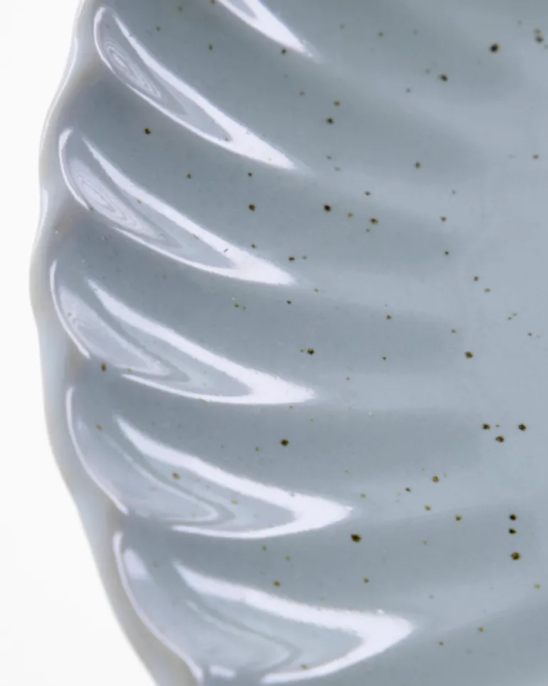 Scallop lunchborden lichtblauw set van 6 stuks - 267710017