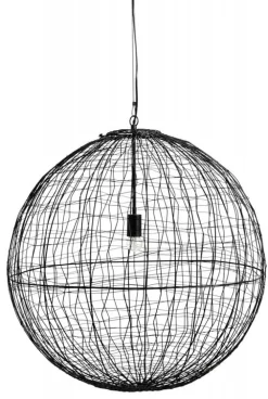 Selene hanglamp ijzer L - zwart