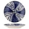 Shama borden blauw Ø27cm set van 6 stuks - 82060435