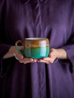 Sheen mokken groen set van 4 stuks - 82072525