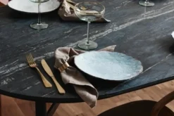 Soisalo unique bord ijsblauw -set van 4 stuks