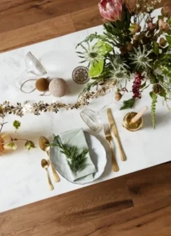 Soisalo unique bord ijsblauw -set van 4 stuks