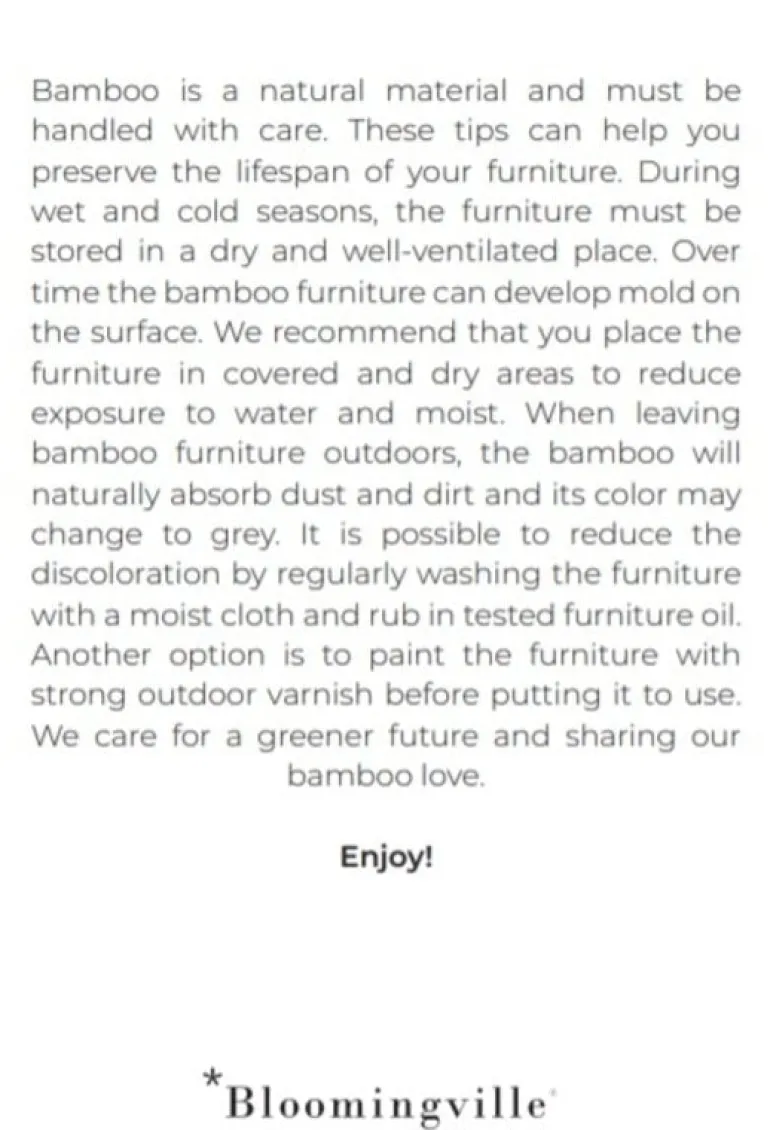 Sole daybed naturel bamboe