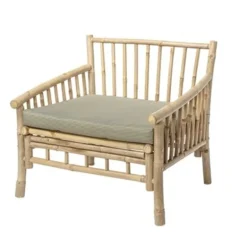 Sole loungestoel naturel bamboe