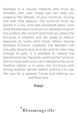 Sole loungestoel naturel bamboe