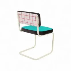 Superchair red grid stoel - 16503