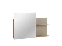 Svante wandplank met spiegel - beige
