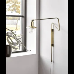 Swing wandlamp messing - 203660214