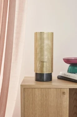 Tafellamp - messing/zwart