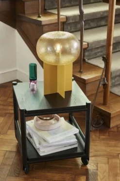 Tafellamp glas - amber