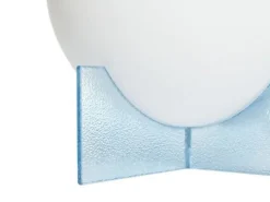 Tafellamp glas - opal/blauw