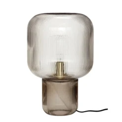 Tafellamp glas - smoked