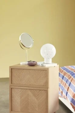 Tafellamp glas/metaal - wit