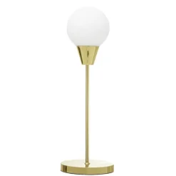 Tafellamp goud glas Ø19xH55 cm