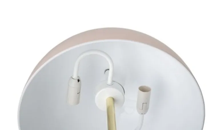 Tafellamp goud look met roze lampenkap