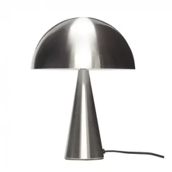 Tafellamp metaal - nikkel ø25xh33cm