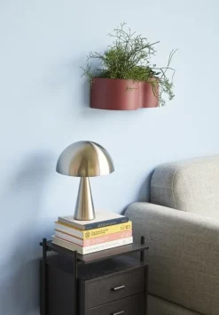 Tafellamp metaal - nikkel ø25xh33cm