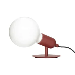 Tafellamp rood metaal