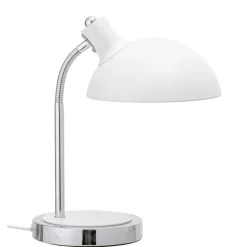 Tafellamp wit metaal