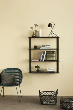 Tafellamp zwart metaal met messing detail