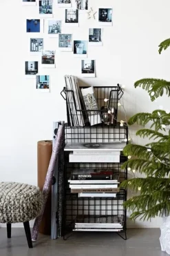 TAW set van 6 manden ijzer zwart