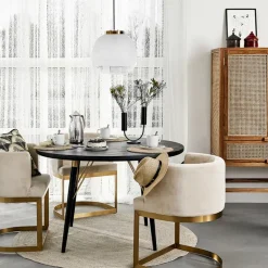 Teak kast met webbing