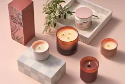 Terra tabac box kaars bruin - 4537500100