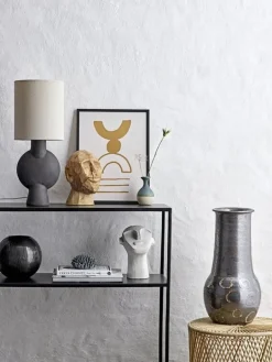 Terracotta vaas - zwart