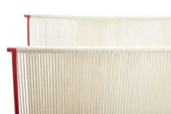 Tijdschrifthouder - naturel/rood