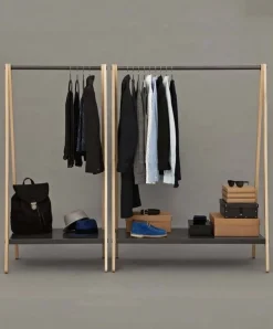 Toj Small kledingrek grijs