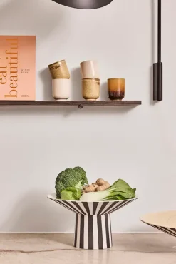 Toppu centerpiece schaal high zwart - L301534