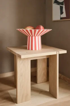 Toppu centerpiece schaal high rood - L301536