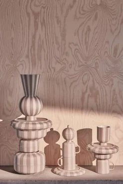 Toppu vaas rond clay - L301174