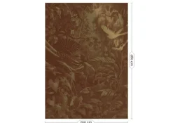 Tropical landscapes goud behang MW-061 - 200x280cm