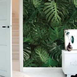 Tropisch vliesbehang Monstera